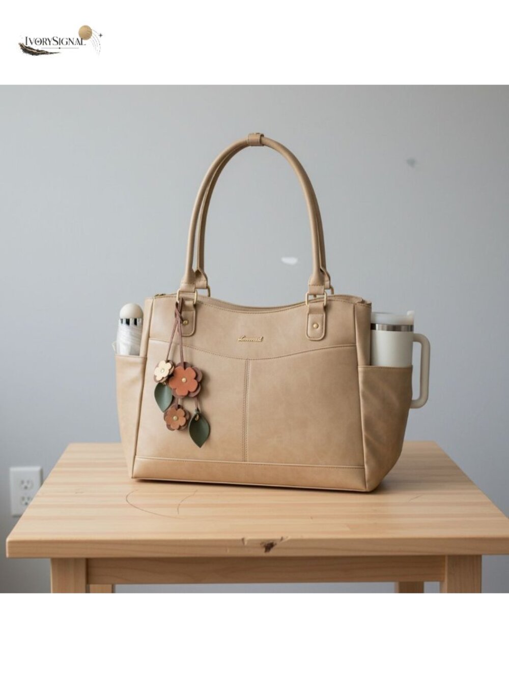 Faux Leather Laptop Tote Bag for Women Vintage Work Messenger